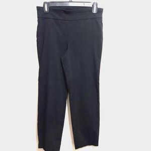 Harve Benard Womens Size 6 Stretch Crop Pants Pull On Black
